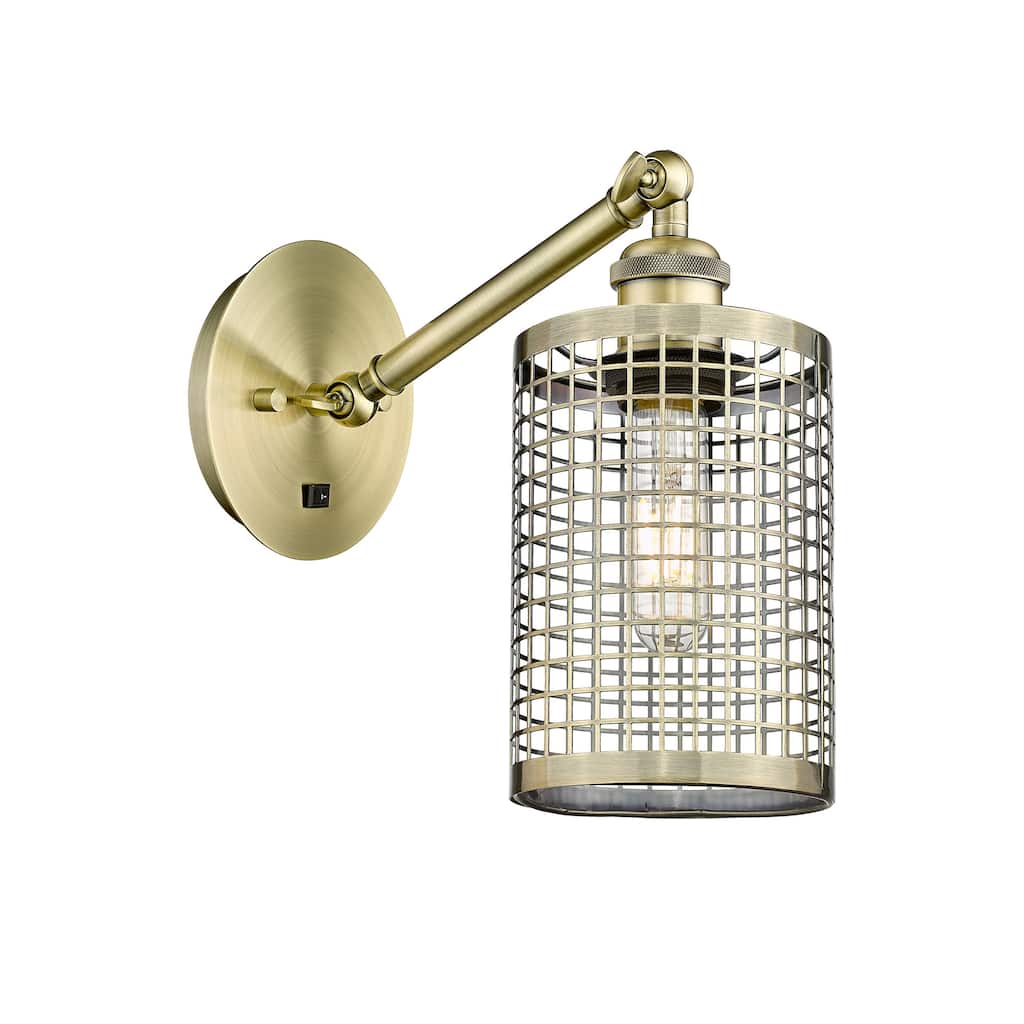 Innovations Lighting 317-1W-6-5 Nestbrook Sconce Nestbrook 6" Tall