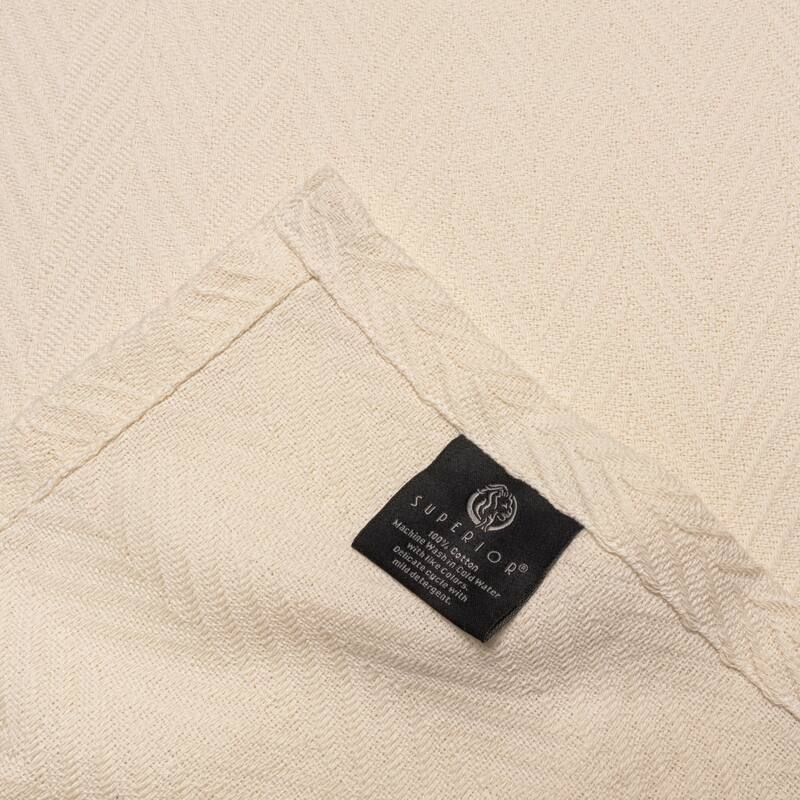 Superior Metro Zig-Zag Chevron All-Season Bedding Cotton Blanket