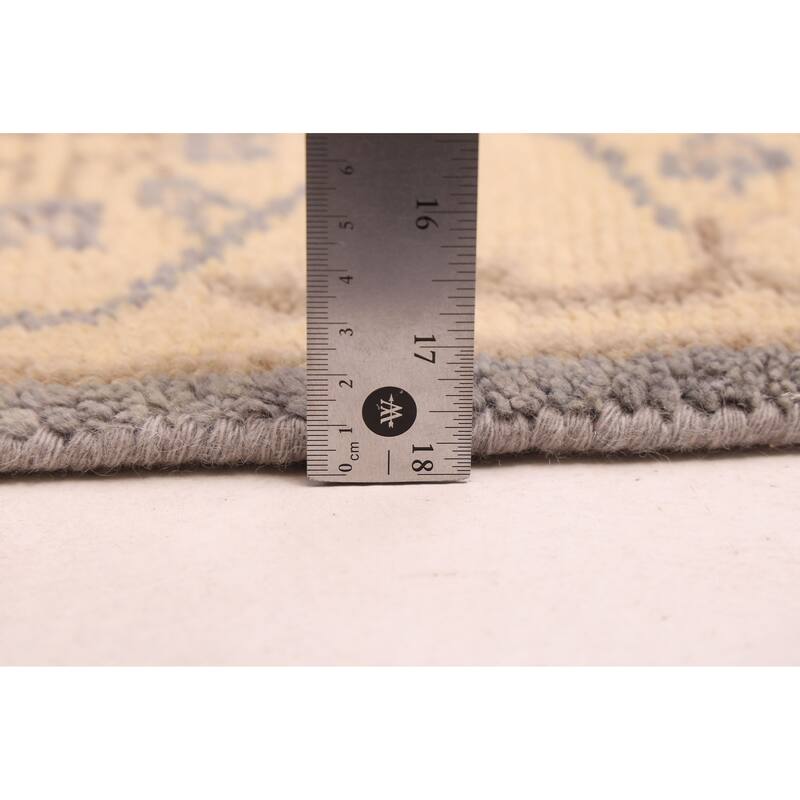 ECARPETGALLERY Hand-knotted Royal Oushak Light Denim Blue Wool Rug - 4'3 x 6'0