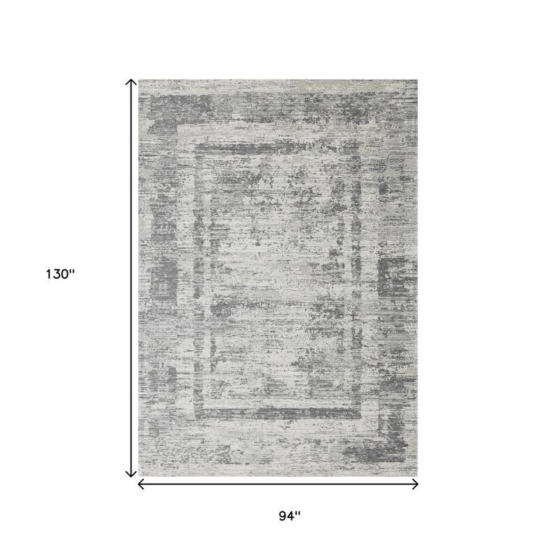 HomeRoots Geometric Modern Rectangle Area Rug