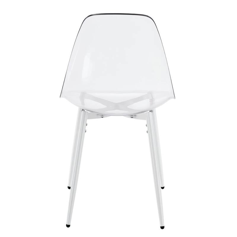 Set of 4 Pet Chairs in White