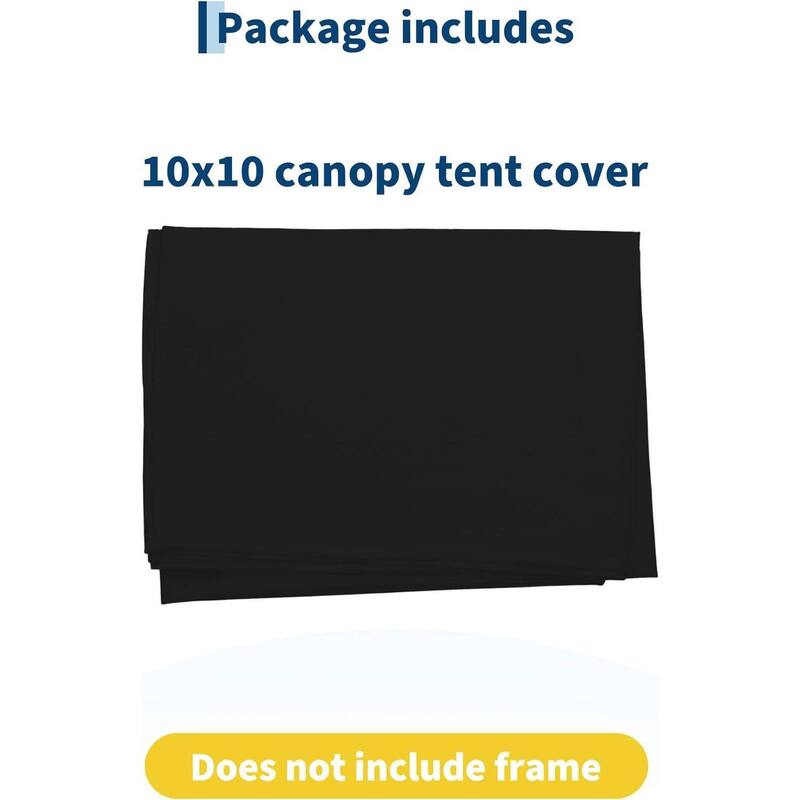 10x10ft Waterproof Pop Up Canopy Tent Replacement Top for Outdoor Garden Patio Sun Shade (Top Only) - N/A