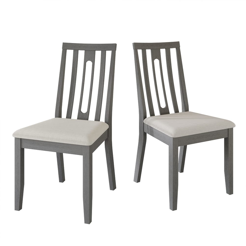CraftPorch Contemporary Wooden Dining Chairs (Set of 2)
