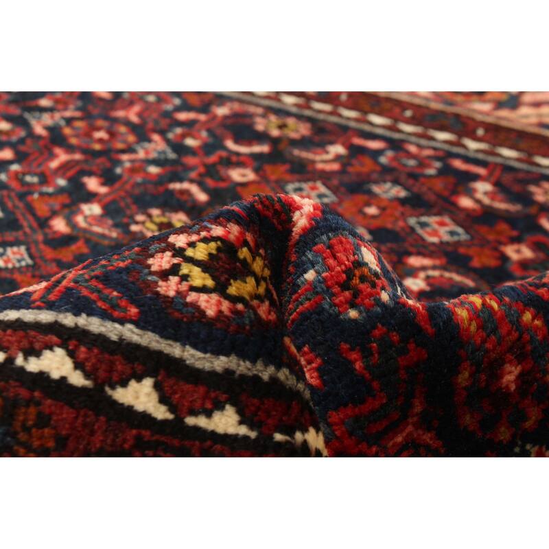 ECARPETGALLERY Hand-knotted Andelz Navy Wool Rug - 3'9 x 10'0