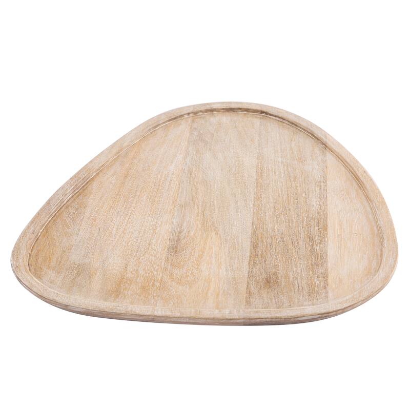 Elk Home Morris Whitewash Wooden 18 Inch Wide Tray
