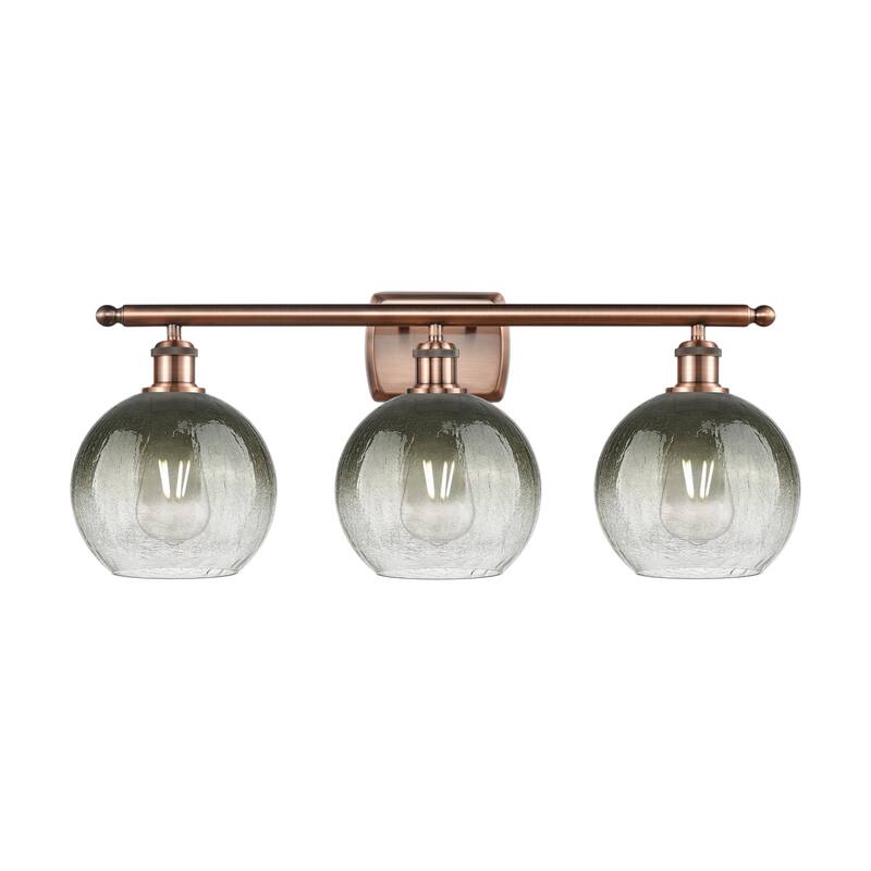 Innovations Lighting Endless Possibilities Ballston - Brookhaven Globe - 3 Light 28" Bath Vanity Light