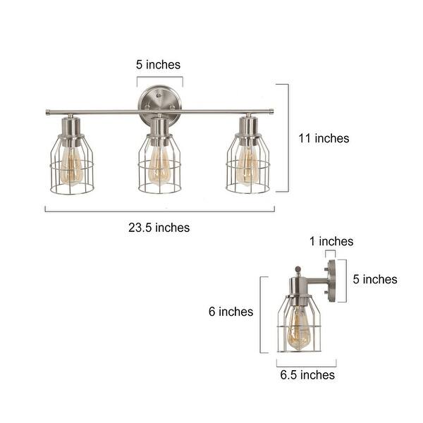 Modern 3light Linear Bathroom Wall Sconce Metal Vanity Lights for