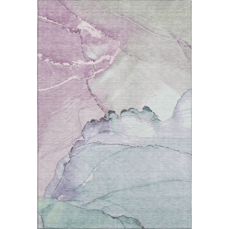 Premium Washable Super Soft Abstract Watercolor Mayfield Rug