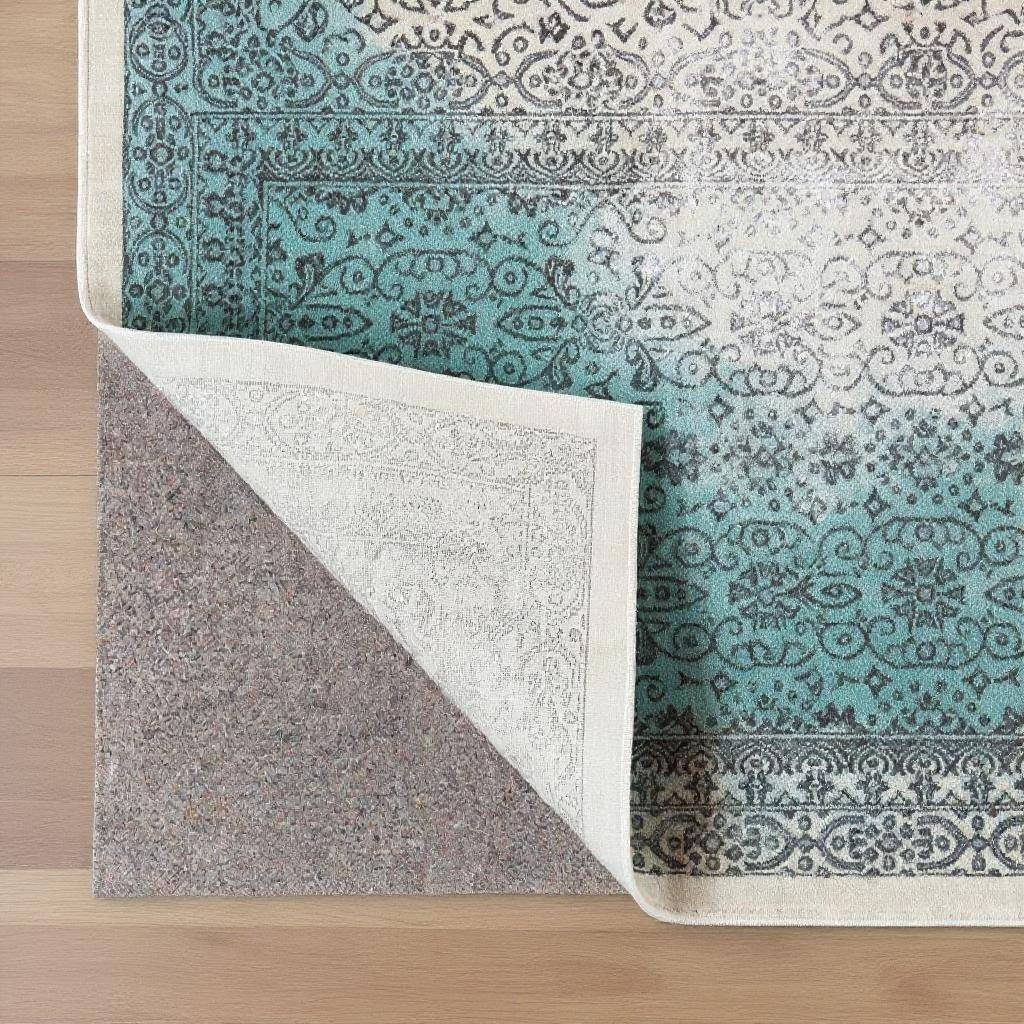 HomeRoots Solid Area Rug - Gray - 50.00 in. x 30.00 in. x 0.25 in.