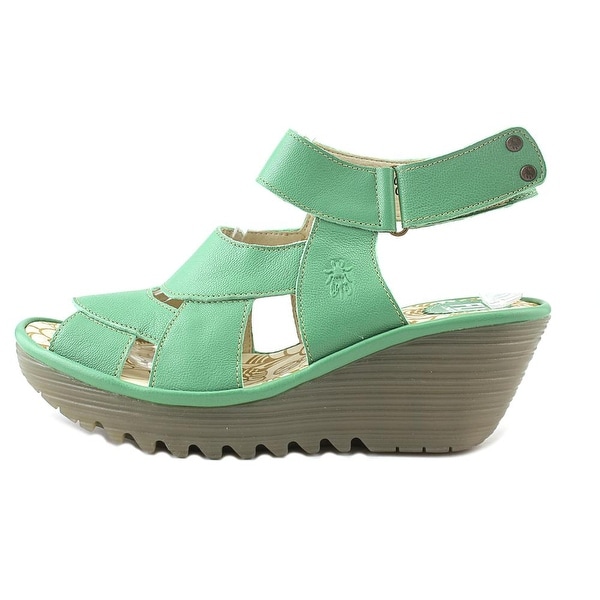 fly london green sandals