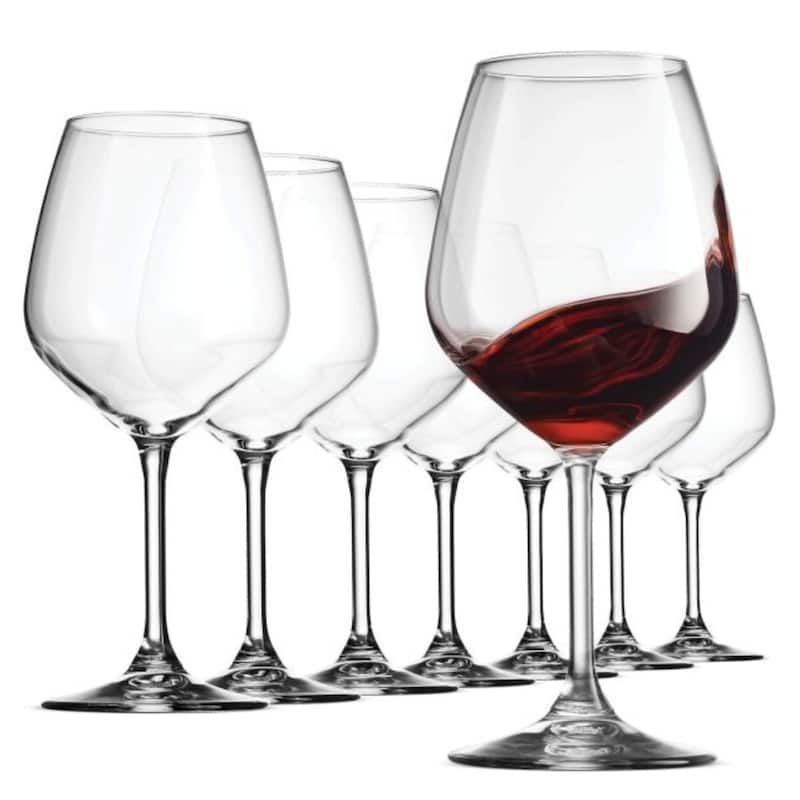 Bormioli Rocco Restaurant Wine Glasses - Set of 8 - Red Wine - 18 oz