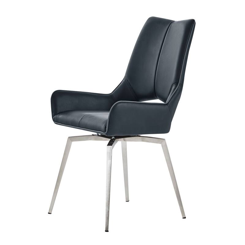 Swivel Dining Chair (Kit Of 2) - Black