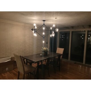 Top Product Reviews For Warehouse Of Tiffany Enthen 15 Light Orb Black Metal Chandelier Includes Edison Bulbs 18879329 Overstock