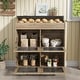 preview thumbnail 1 of 6, Kitchen Storage Cabinet for Organizing Pantry Items, Spices, Potato, Vegetable Oak