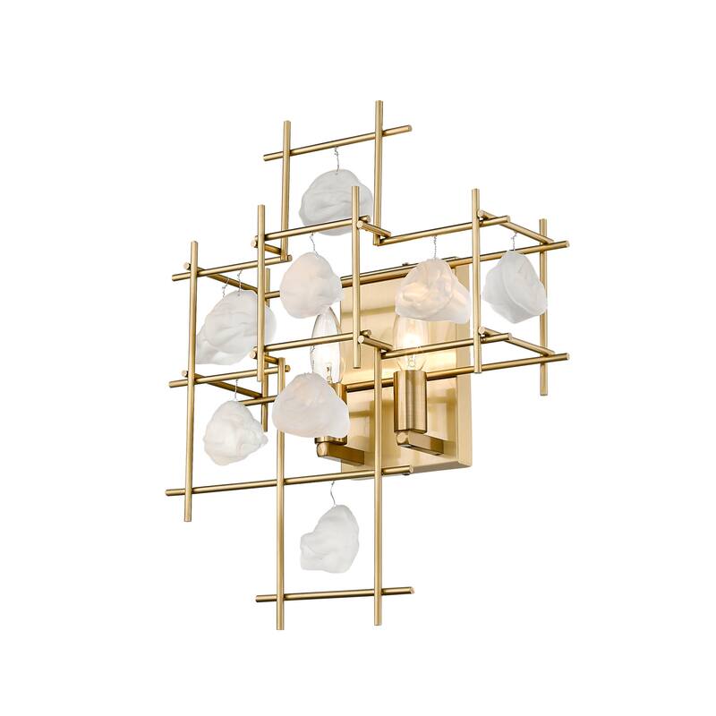 Z-Lite Garroway 2 Light 17" Tall Wall Sconce - Aged Brass