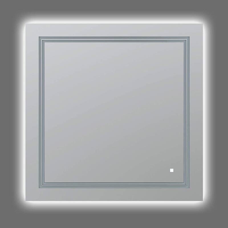 AQUADOM Soho Led Lighted Mirror for Bathroom Defogger, Backlit and Front-Lit