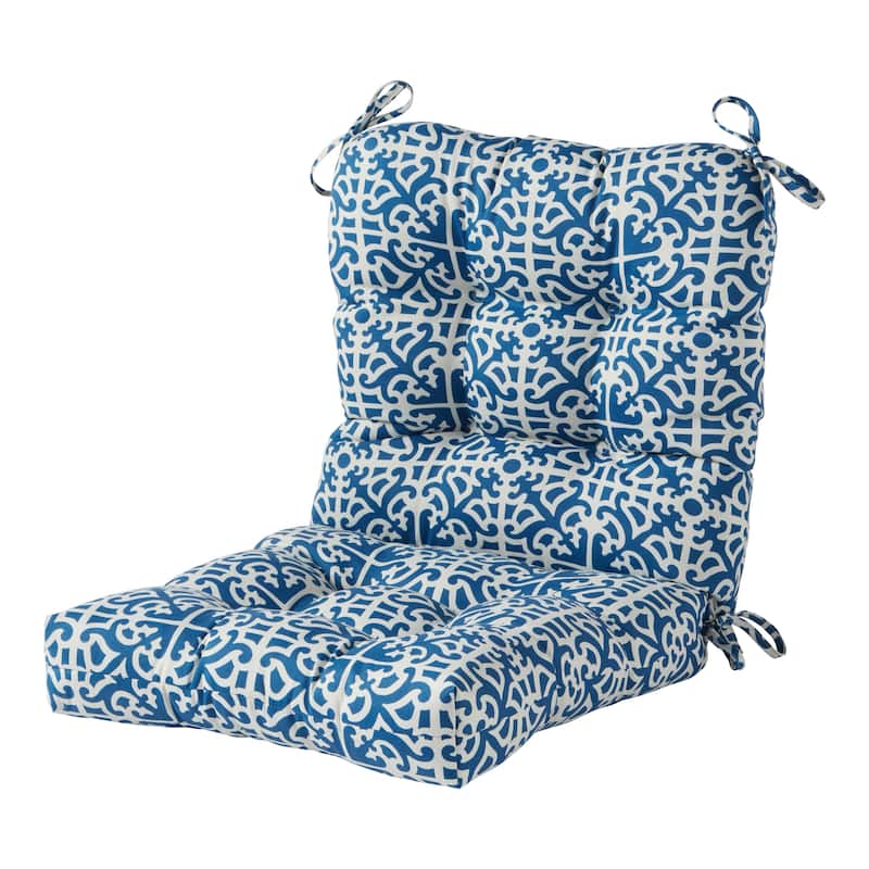 Outdoor 42-inch L x 21-inch W Seat/Back Chair Cushion (Cushion Only) - Indigo