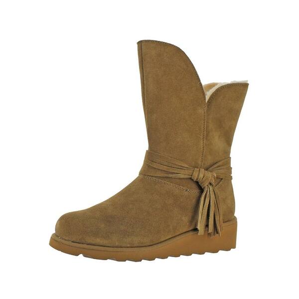 Shop Bearpaw Womens Tonya Wedge Boots Waterproof Winter