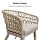 preview thumbnail 3 of 13, PURPLE LEAF PE Rattan Outdoor Patio Furniture Dining Set with All Aluminum Frame