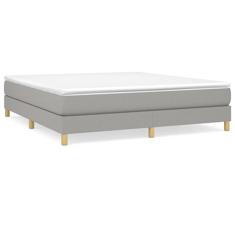 vidaXL Box Spring Bed Base Platform Bed Frame with Mattress for Bedroom Fabric