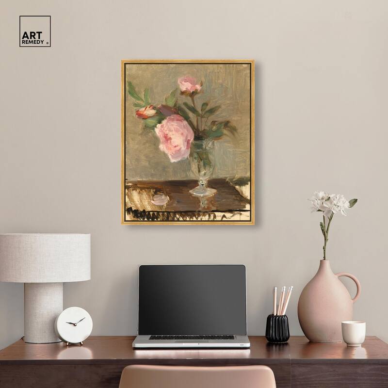 Moristot Peony Canvas by Art Remedy