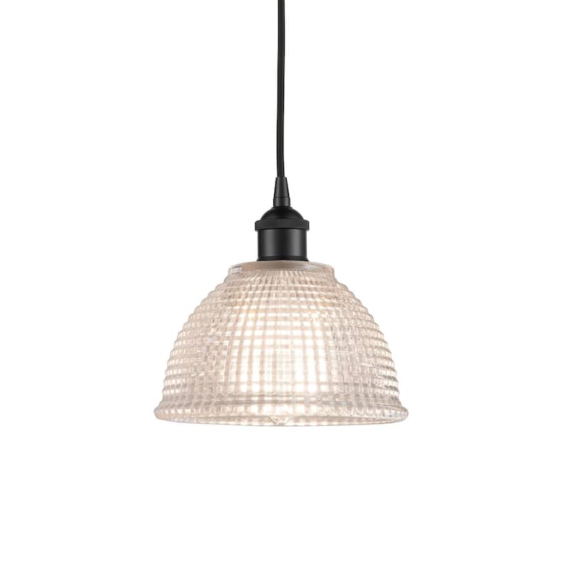 Innovations Lighting 616-1P-9-8 Arietta Pendant Arietta 8" Wide Mini - Matte Black / Clear