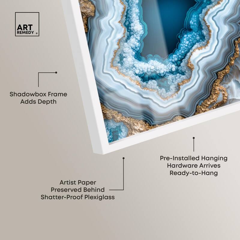 Gilded Geode Eye II Shadowbox by Art Remedy