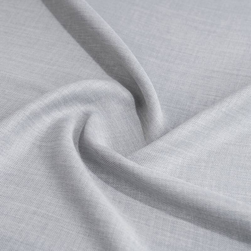 Exclusive Fabrics Grommet Textured Faux Linen Room Darkening Curtains for Bedroom & Living Room Curtains (1 Panel)