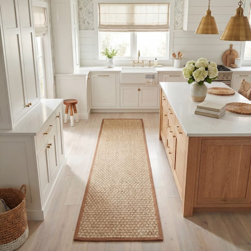 SAFAVIEH Natural Fiber Zymryd Basketweave Seagrass Rug