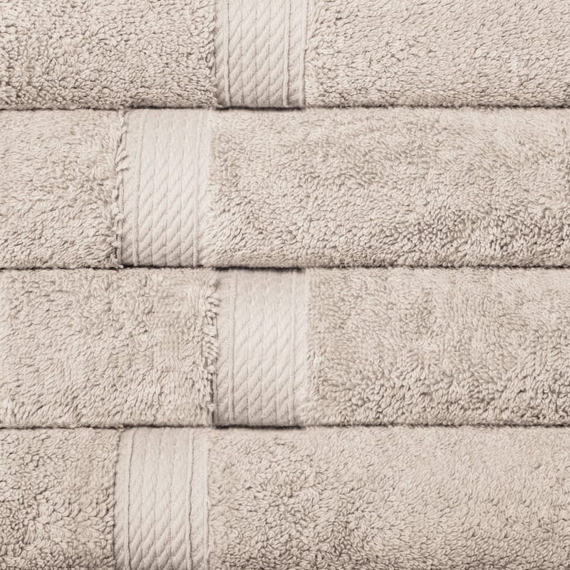 Superior Egyptian Cotton Pile Heavyweight Hand Towel Set of 4