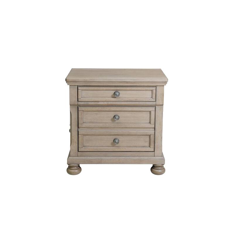 Donald 4 Piece Gray Modern Sleigh Storage Platform Bedroom Set