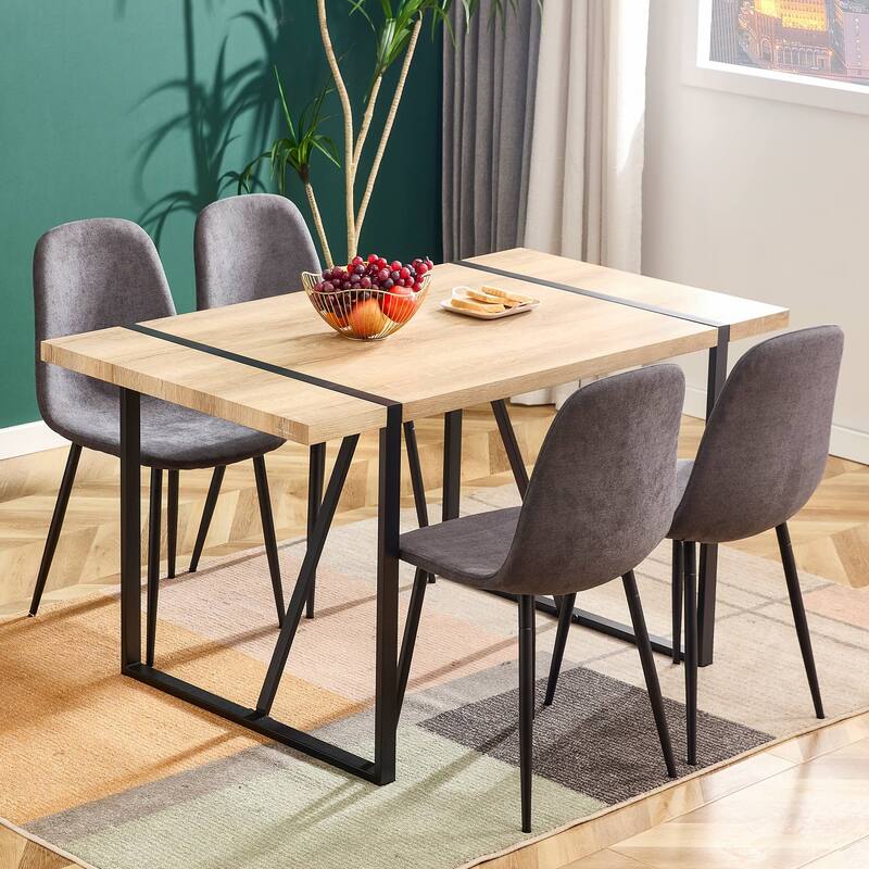Velvet Dining Chairs Set of 4 Arc Accent Chair Dark Gray Side Chair