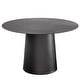 preview thumbnail 5 of 19, Mid Century Modern Metal Single Round Coffee Table 24" - Black