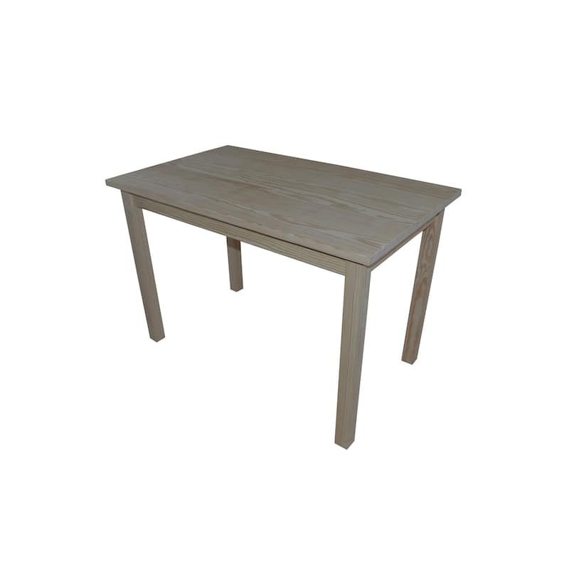 45" Yellow Pine Table - N/A - Grey Stain