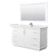 Option White, Bronze Trim, White Quartz Top