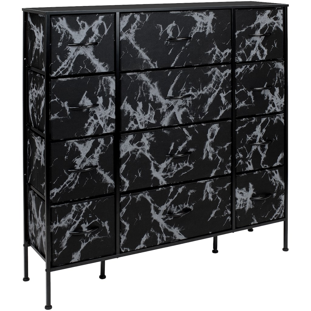 Dresser w/ 12 Drawers - Furniture Storage Chest Tower Unit for Bedroom