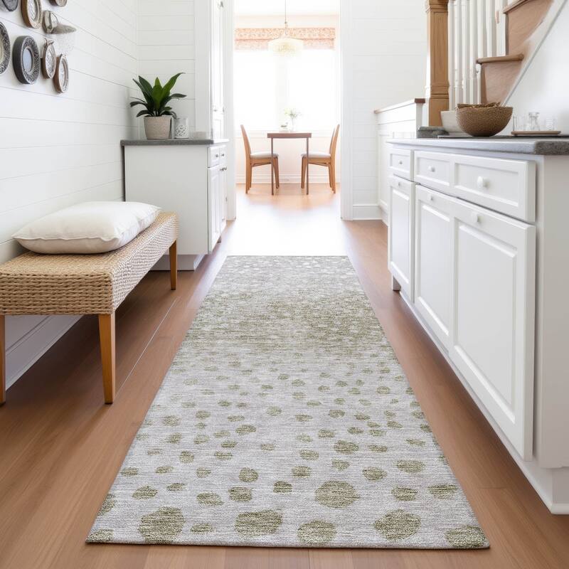 Premium Washable Super Soft Contemporary Ombre Mayfield Rug - Taupe - 2'3" x 7'6"