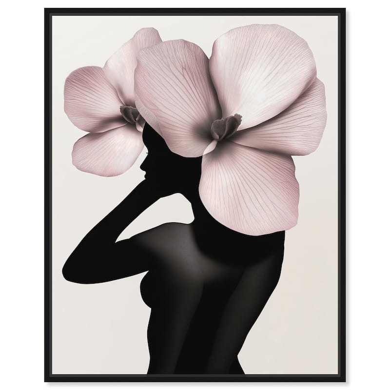 Blossoms of the Soul Canvas by Art Remedy - 24" x 30" - Black