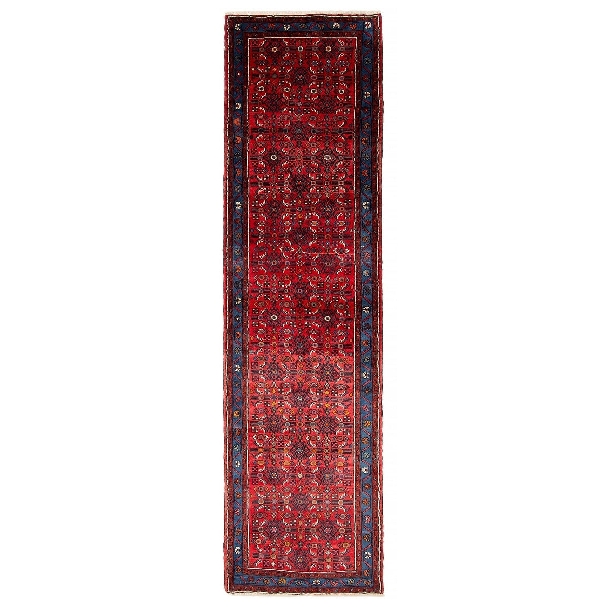 ECARPETGALLERY Hand-knotted Andelz Red Wool Rug - 2' 7" x 9' 8"