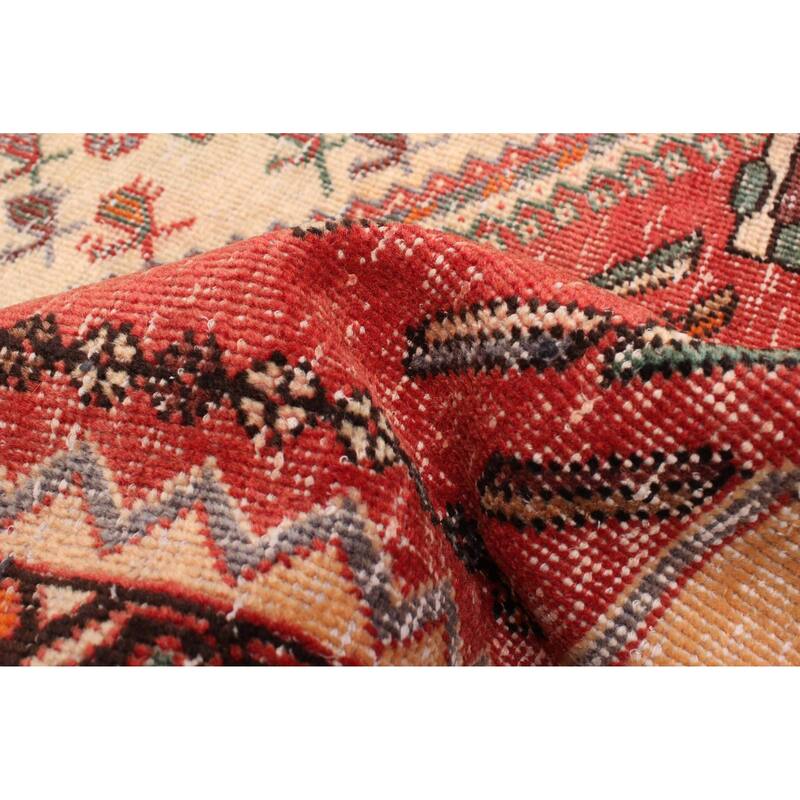 ECARPETGALLERY Hand-knotted Antalya Vintage Light Red Wool Rug - 4'11 x 6'6