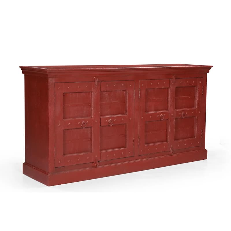 Red Solid Wood Sideboard Cabinet - 72" - 73"