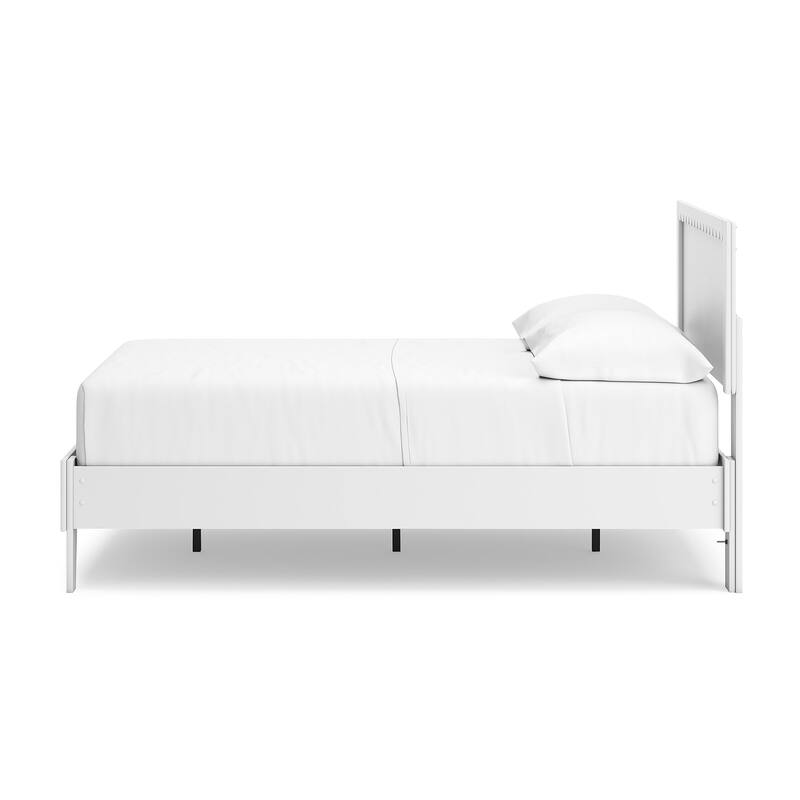 Signature Design by Ashley Hallityn White Panel Platform Bed