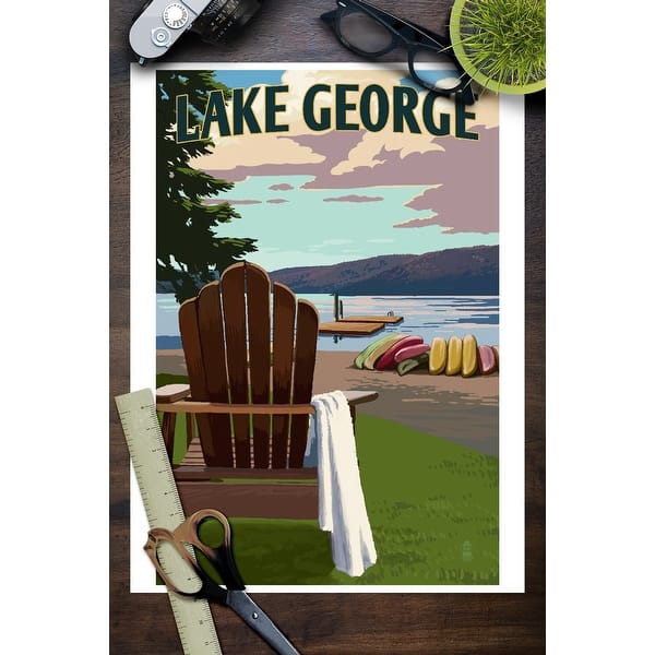 Shop Lake George New York Lake Adirondack Chair Simply Said