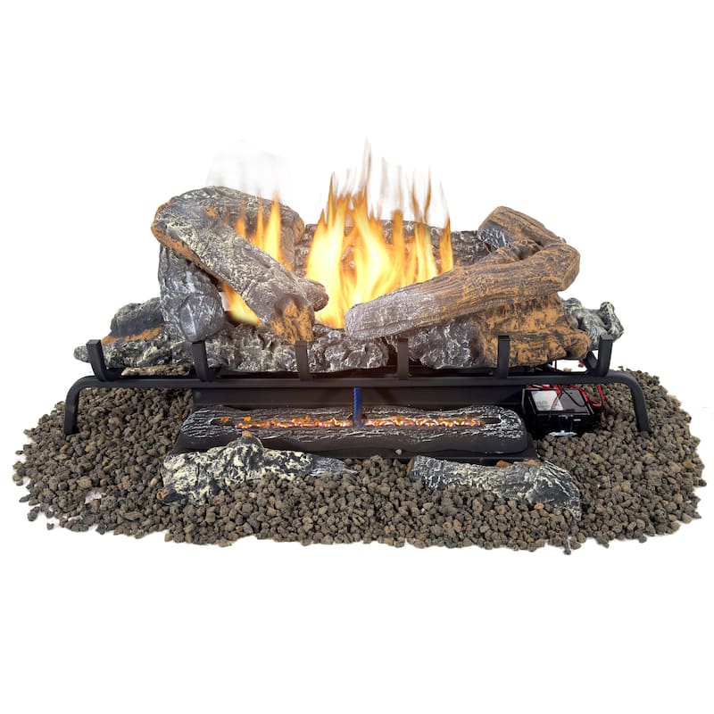 Pleasant Hearth 30" Valley Oak Vent Free Gas Log Set 33,000 BTU's