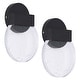 preview thumbnail 1 of 18, Modern Crystal Wall Sconce Bathroom Vanity Hallway Light Fixtures Black Black
