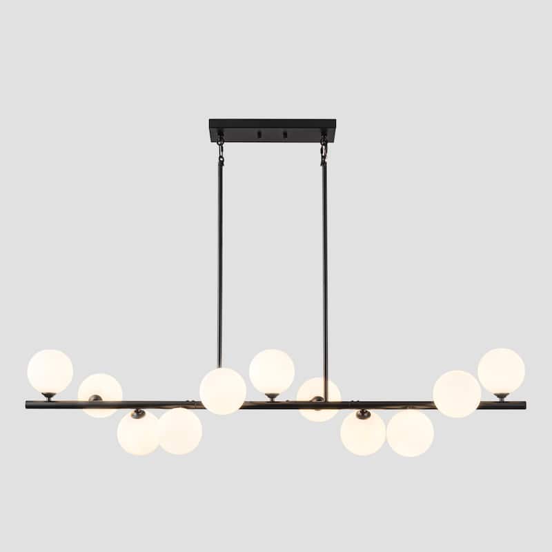 11-Light Linear Chandelier for Dining Room Sputnik Chandelier