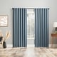 preview thumbnail 57 of 56, Sun Zero Aria 2-pack Magnetic Closure Theater Grade Total Blackout Back Tab 2-Piece Curtain Panel Pair