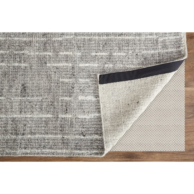Grand Bazaar Rheed Hand Knotted Checkered Modern Area Rug