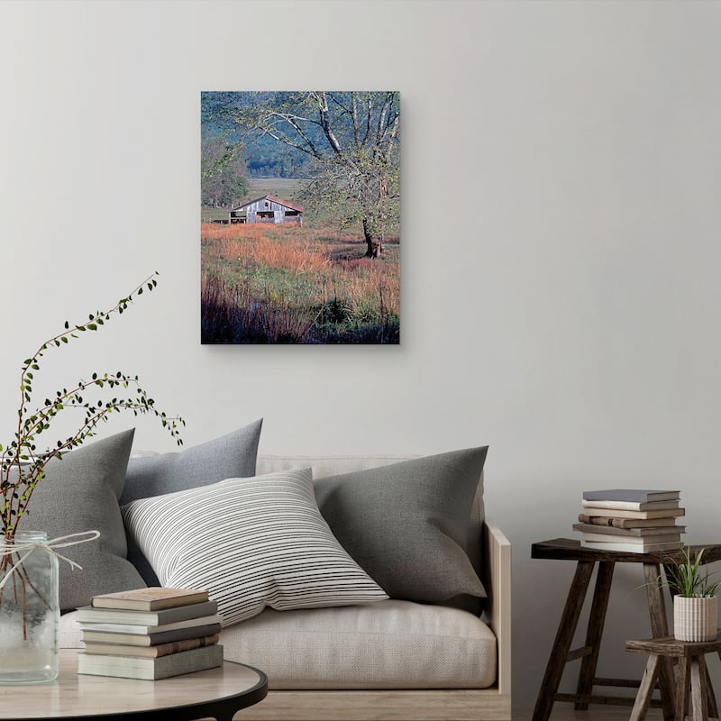 Hay Barn by J.D. McFarlan Canvas Art Print