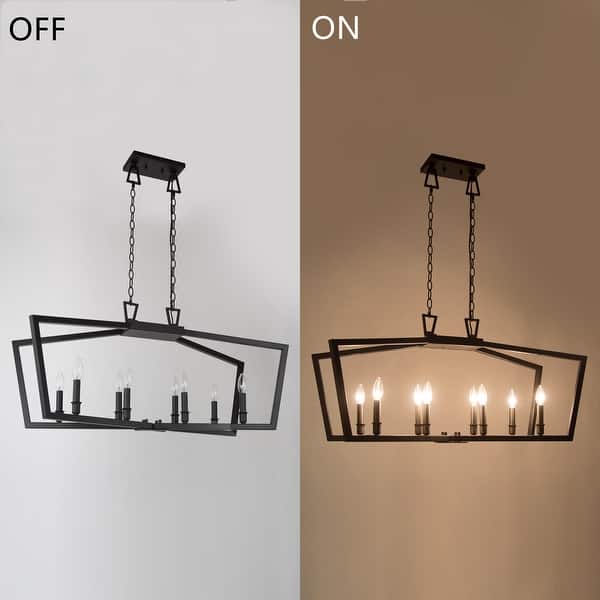 Illustration of Farmhouse Island Chandelier